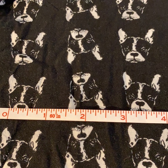 Bull dog print button-up tie off top - Picture 13 of 15